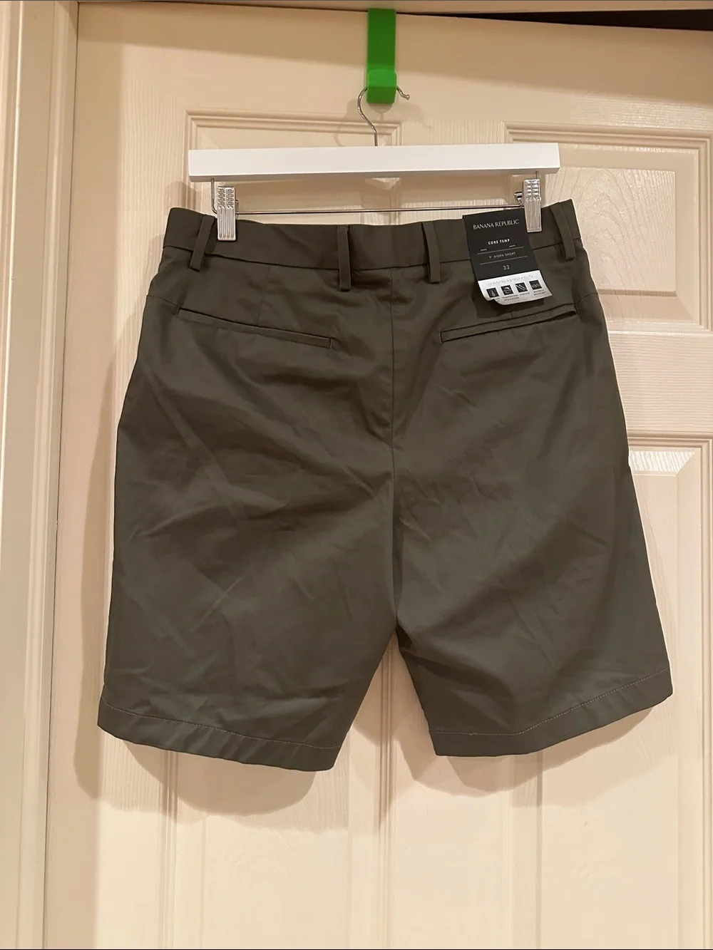 Men's Olive Green Performance Shorts